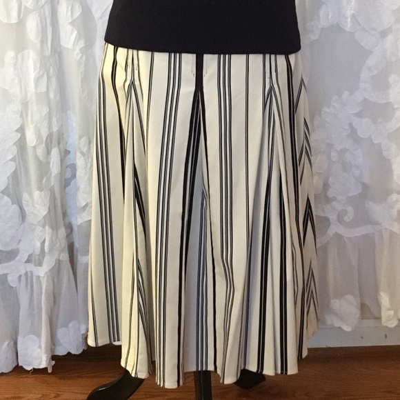 Striped A line Vintage skirt NWOT Retro - Picture 2 of 7